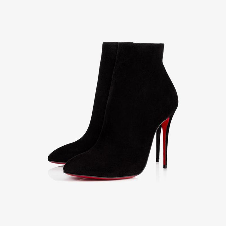 Black Suede Ankle Boots - ARNO CONTI