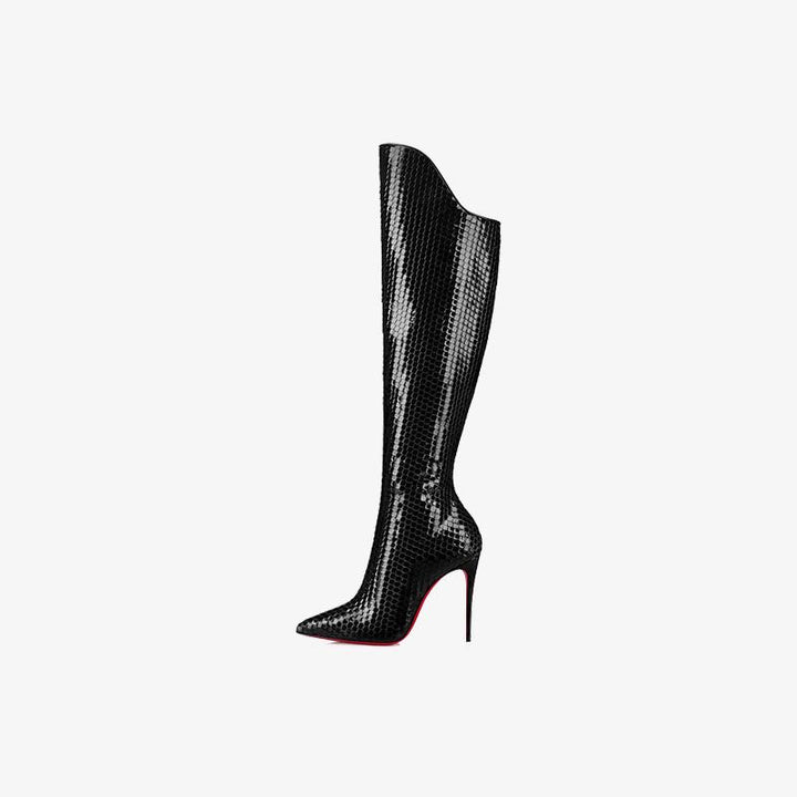 Reptile Texture Stiletto Boot - ARNO CONTI