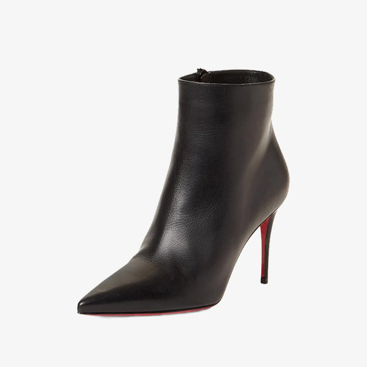 Sleek Black Pointy-Toe Bootie - ARNO CONTI