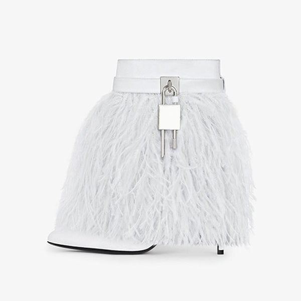 Elegant Light Grey Satin Ankle Boots - Arno Conti Shoe