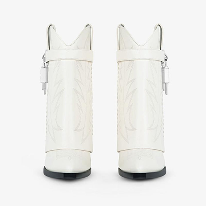 White Ankle Boots 100 mm - Arno Conti Shoe