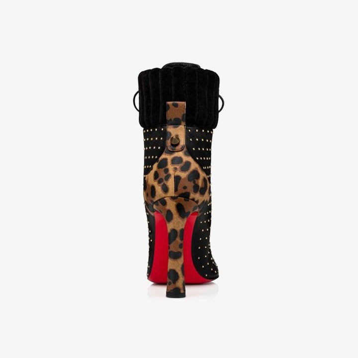 Leopard Detail Ankle Boot - ARNO CONTI
