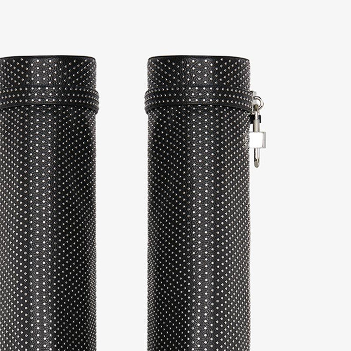 Refined Black Calf High Boots 80mm - Arno Conti Shoe