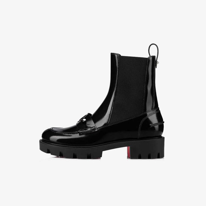Black Leather Urban Ankle Boot - ARNO CONTI