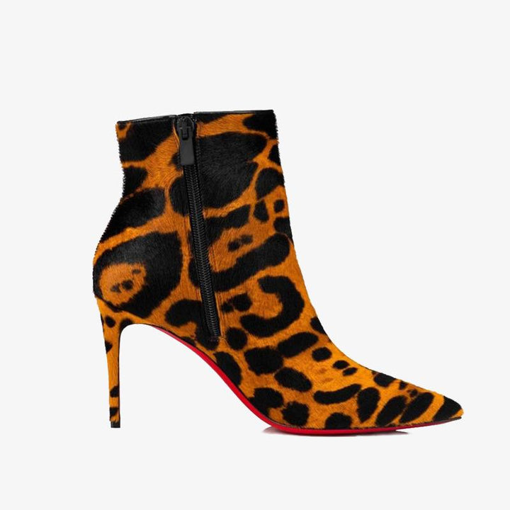 Chic Ankle Boot with Leopard Print - ARNO CONTI