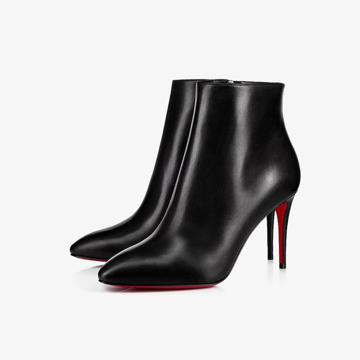 Black Calfskin Ankle Boots - ARNO CONTI