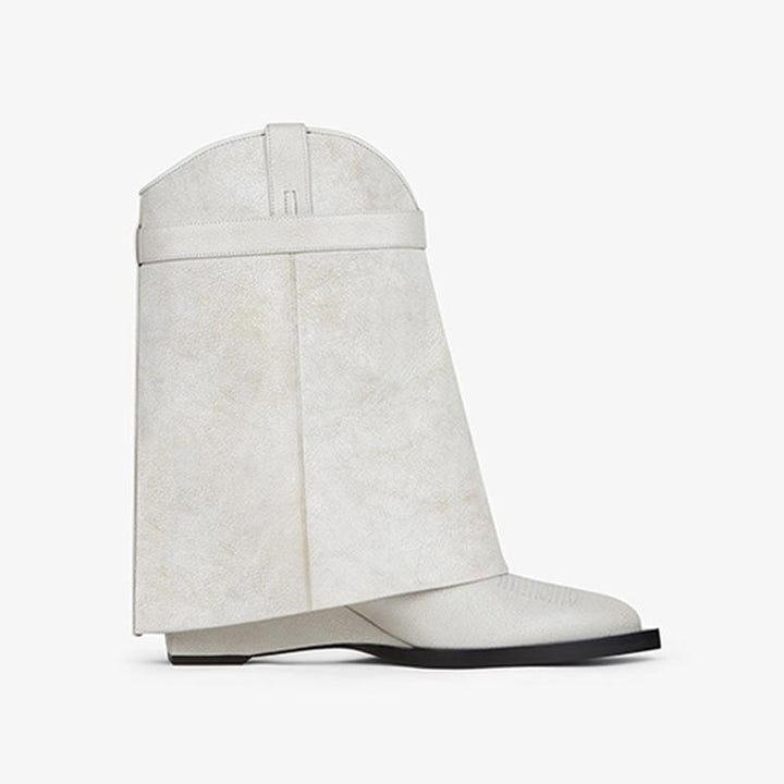 Sophisticated White Ankle Boots - Arno Conti Shoe