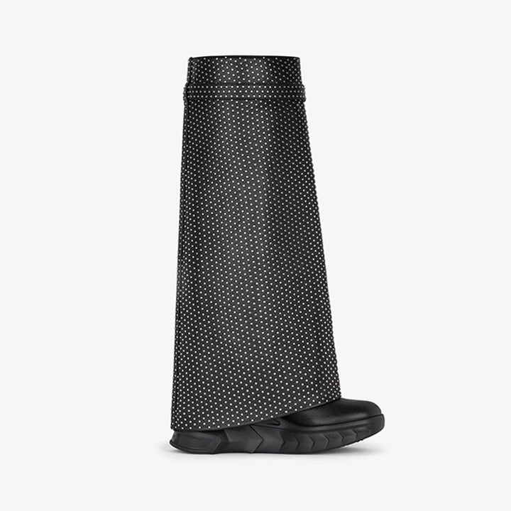 Refined Black Calf High Boots 80mm - Arno Conti Shoe