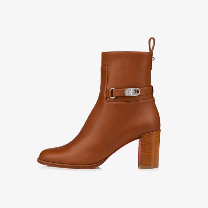 Brown Calfskin Ankle Boot - ARNO CONTI
