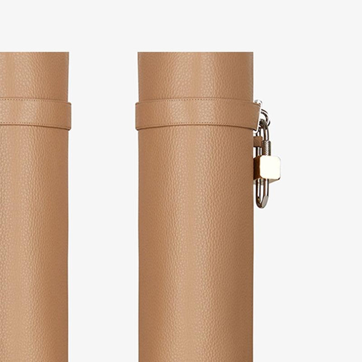 Sophisticated Beige Calfskin High Boots - Arno Conti Shoe