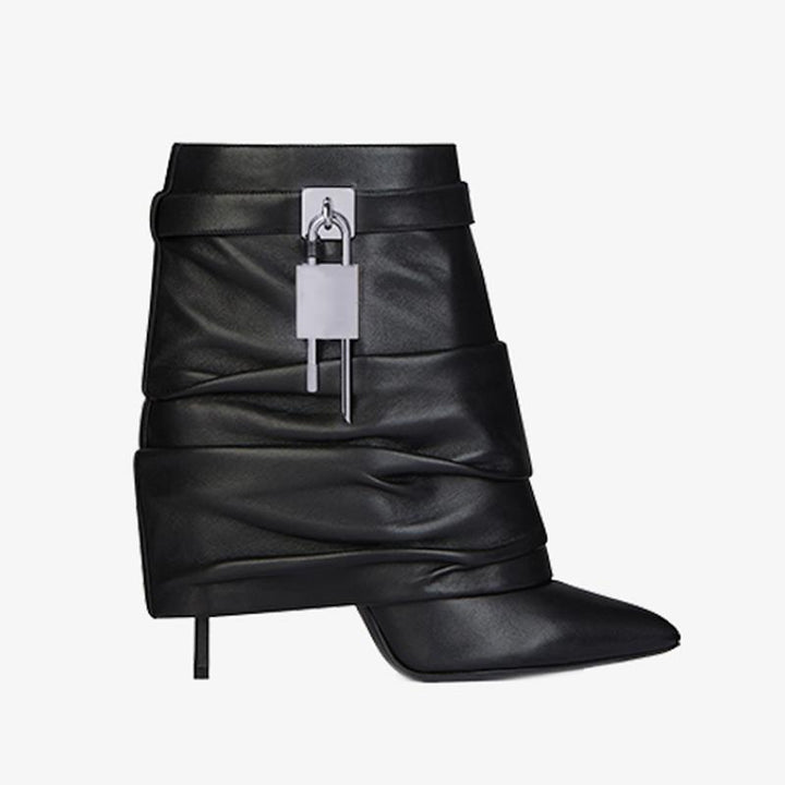 Chic Black Calf Leather Ankle Boots - Arno Conti Shoe